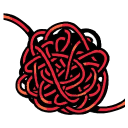 Spiderweb Entangled in Red